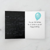 16. Geburtstag Neon Sign auf Brick Karte (Innenseite)