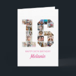 16. Geburtstag Nummer 16 FotoCollage Personalisier Karte<br><div class="desc">Feiern Sie den 16. Geburtstag mit dieser niedlichen Karte. Es ist eine personalisierte Geburtstagskarte für Fotos, mit der Sie ein wirklich einzigartiges und unvergessliches Design schaffen können. Diese anpassbare Vorlage lasse Ihnen, Ihre eigenen hochgeschätzten Fotos einzufügen und die wertvollen Momente des ganzen Jahres zu erfassen. Diese Karte eignet sich ideal...</div>