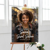 16 . Geburtstag Party Begrüßungszeichen mit Foto Poster