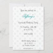 16 . Geburtstag Party Einladung (Rückseite)