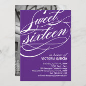 16 . Geburtstag Party Einladung (Vorne/Hinten)