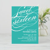 16 . Geburtstag Party Einladung (Stehend Vorderseite)