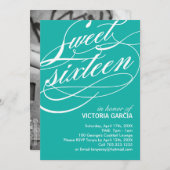 16 . Geburtstag Party Einladung (Vorne/Hinten)