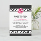 16 . Geburtstag Party Einladung (Stehend Vorderseite)