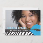 16 . Geburtstag Party Einladung (Rückseite)