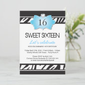 16 . Geburtstag Party Einladung (Stehend Vorderseite)
