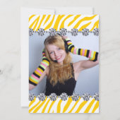 16 . Geburtstag Party Einladung (Rückseite)