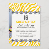 16 . Geburtstag Party Einladung (Vorne/Hinten)