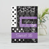 16 . Geburtstag Party Einladung (Stehend Vorderseite)