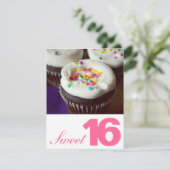 16 . Geburtstag-Party Einladungen (Stehend Vorderseite)