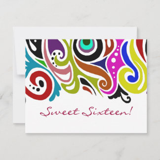16 . Geburtstag Party ~ Einladungen