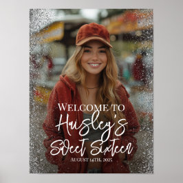 16 . Geburtstag Party Foto Begrüßungszeichen Poster