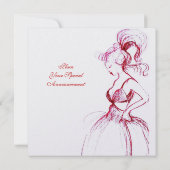 16 . GEBURTSTAG PARTY, rosa, rosa Einladung (Rückseite)