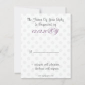 16 . Geburtstag Party UAWG RSVP Karte (Rückseite)