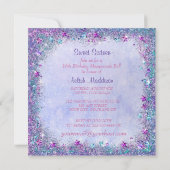 16 . Geburtstag Peacock Masquerade Party Einladung (Rückseite)