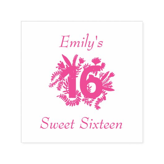 16 . Geburtstag Permastempel (Design)