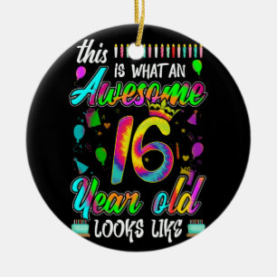 16. Geburtstag Phantastisch 16 Jahre alt sieht aus Keramik Ornament
