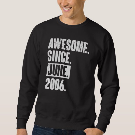 16. Geburtstag Phantastisch seit Juni 200 Sweatshirt (Vorderseite)
