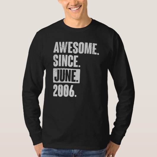 16. Geburtstag Phantastisch seit Juni 200 T-Shirt (Vorderseite)