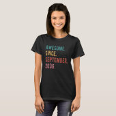 16. Geburtstag Phantastisch seit September T-Shirt (Vorne ganz)