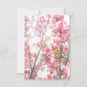 16. Geburtstag Pink Cherry Blossom Niedlich Einladung (Rückseite)