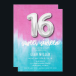 16 . Geburtstag Pink Gefärbte Krawatte Party Einla Einladung<br><div class="desc">Nehmen Sie an der Feier teil! Machen Sie sich mit unserer 16 . Geburtstag Teen Birthday Gefärbte Krawatte Party Einladung stilvoll zum Party bereit! Mit einem lebendigen rosa und türkisfarbenen Krawatte-Farbdesign und einem schimmernden silbernen "16"-Ballon bietet diese Einladung die Bühne für ein unvergessliches Fest. Ideal, um Freunde zum bunten Spaß...</div>