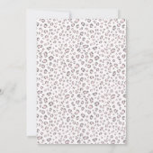 16 . Geburtstag Pink Gray Leopard Geburtstag Einladung (Rückseite)