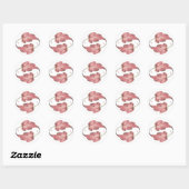 16 . Geburtstag Pink Leaf Sticker (Blatt)