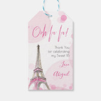 16 . Geburtstag Pink Paris Eiffel Tower Vielen Dan
