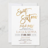 16 . Geburtstag Pool Party Einladung Poolside Part (Vorderseite)