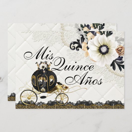 16 . Geburtstag Quinceanera Einladungen zum Geburt (Vorne/Hinten)