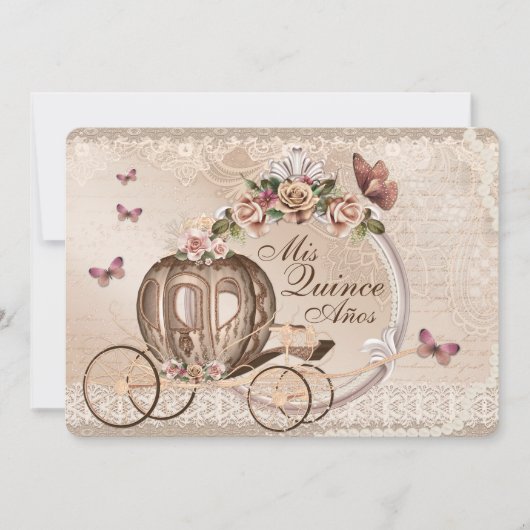 16 . Geburtstag Quinceanera Einladungen zum Geburt (Vorderseite)