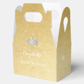 16 . Geburtstag Quinceanera Gold Princess Crown Geschenkschachtel (Geöffnet)