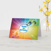 16. Geburtstag Religious Card Rainbow Segen Karte (Gelbe Blume)