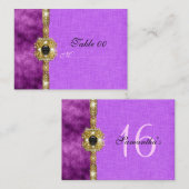 "16 . Geburtstag" rosa schwarz 16 Geburtstag Platzkarte (Vorne/Hinten)