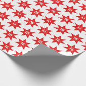 16. Geburtstag Roter Stern   Geschenkpapier (Ecke)