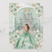 16 . Geburtstag Sage Green Forest Geburtstag Einladung (Vorne/Hinten)