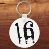 16. Geburtstag Schlüsselanhänger (Vorderseite)