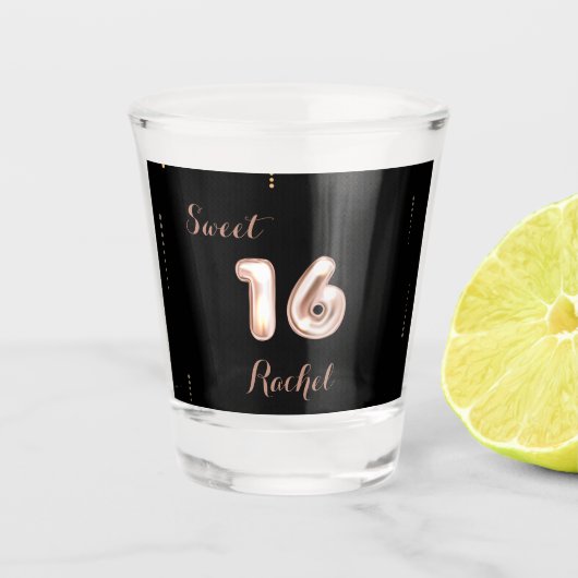16 . Geburtstag Schnapsglas (Vorderseite)
