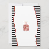 16. Geburtstag Schwarz-Weiß-Party Einladung (Rückseite)