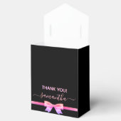 16. Geburtstag schwarzer Glitzer rosa Glam vielen  Geschenkschachtel (Geöffnet)