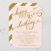 16 . Geburtstag Sechzehntes Geburtstagsparty-Ticke Einladung (Vorne/Hinten)