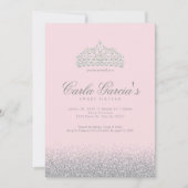 16. Geburtstag-Silber-Schein-Einladungen Einladung (Vorderseite)