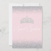 16. Geburtstag-Silber-Schein-Einladungen Einladung (Rückseite)