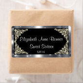 16 . Geburtstag Silver and Black, Custom, Water (Insitu)