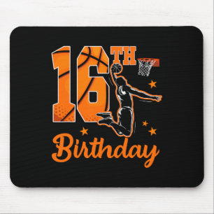 16. Geburtstag Sketll Thema 16-jähriger Jungenpart Mousepad