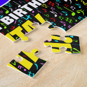 16. Geburtstag — Spaß, farbenfrohe Musiksymbole &  Puzzle (Seite)