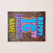 16. Geburtstag ~ Spaß, Urban Graffiti Inspiriert L Puzzle (Horizontal)