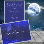 16 . Geburtstag, Stars Moon Verzauberter Abend Lil Einladung<br><div class="desc">Mond und Sterne,  Lila Einladungen aus 16 . Geburtstag. Hübscher,  lila Abend voller Sterne und Vollmond und Schmetterlinge. Personalisieren Sie mit Ihrem eigenen Text. Wählen Sie Ihren bevorzugten Schriftart und Ihre Lieblingsfarbe.</div>