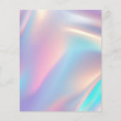 16 . Geburtstag stilvolle holografische Einladung (Rückseite)